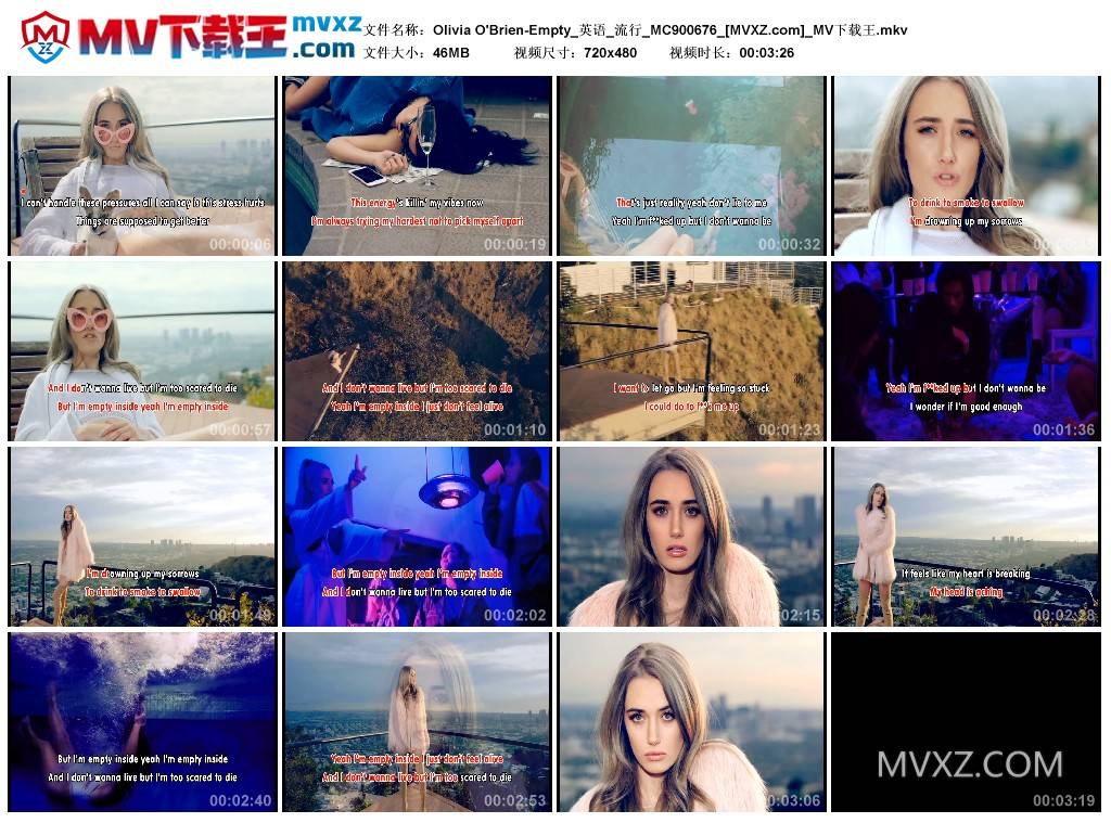 Olivia O'Brien-Empty_英语_流行_MC900676